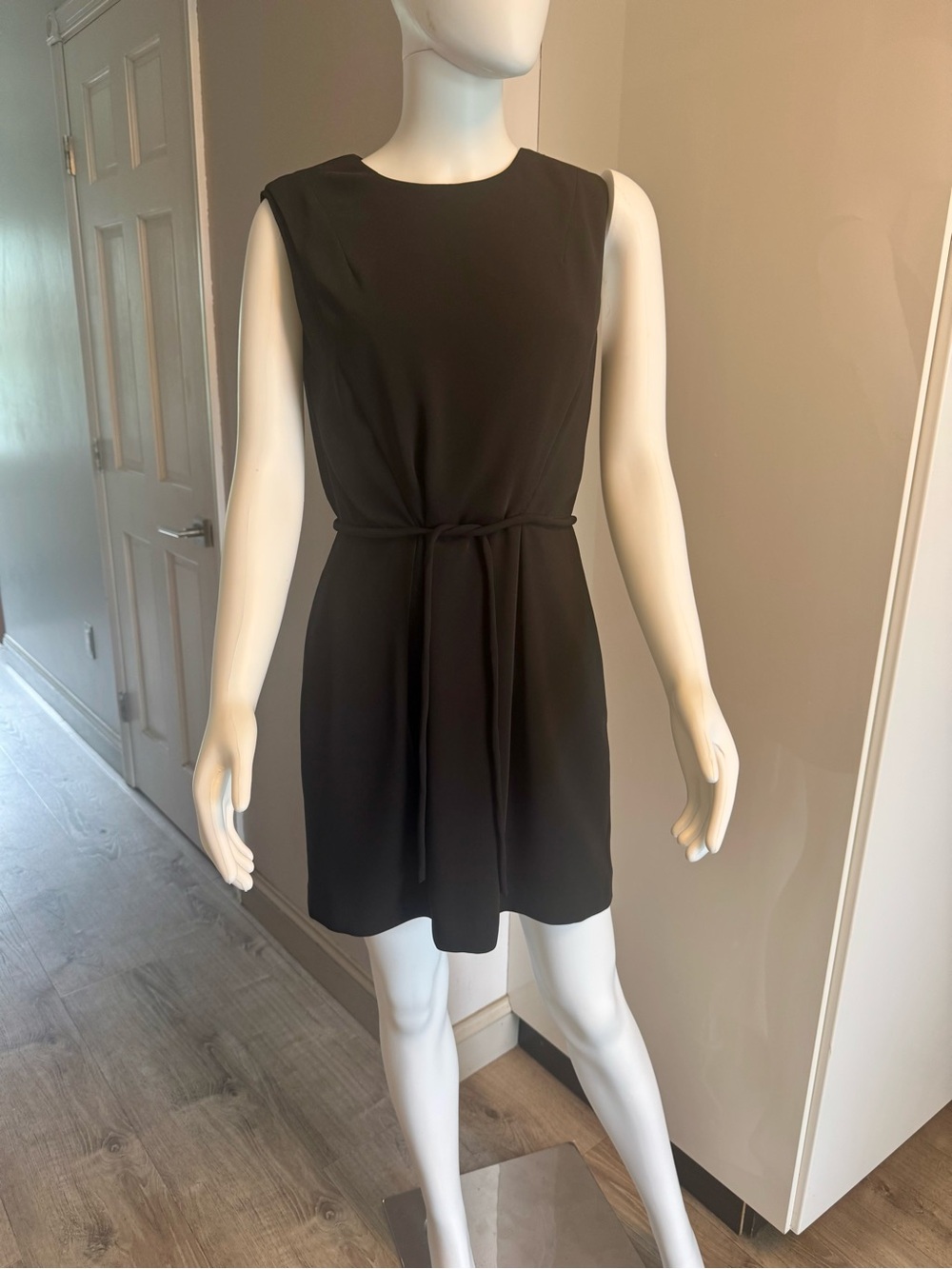 Armani Exchange Black Sleeveless Tie-Front Mini Dress size 6